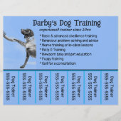 Bewerkbare Hond Trainer Telefoonnummer Flyer (Voorkant)