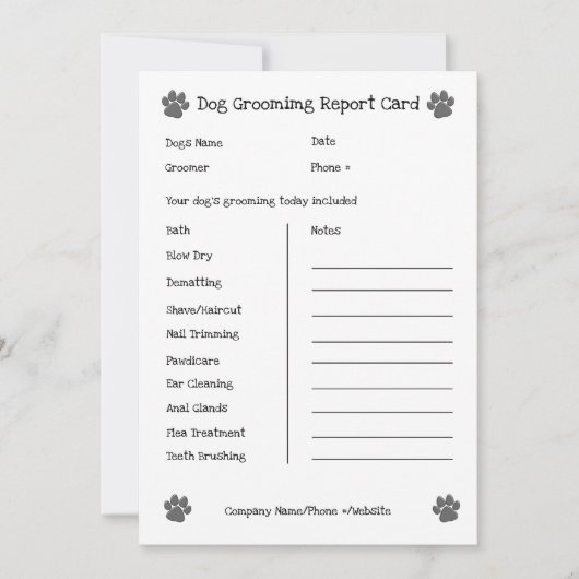 Bewerkbare hondenverzorging van de dierenverzorgin feestdagenkaart (Voorkant)