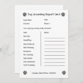 Bewerkbare hondenverzorging van de dierenverzorgin feestdagenkaart (Voorkant / Achterkant)