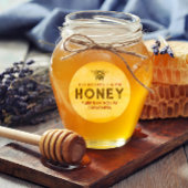 Bewerkbare Honey Jar Label Sticker