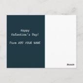 Bewerkbare Hoppy Schattigee konijntjes Valentijnsd Briefkaart (Achterkant)