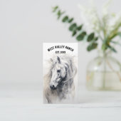 Bewerkbare Horse Ranch Visitekaartje (Staand voorkant)