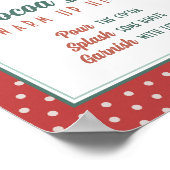 Bewerkbare hotcacaoband Ugly Sweater Party Poster (Hoek)