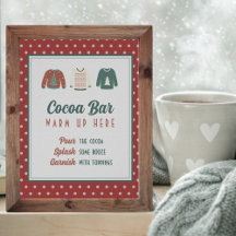 Bewerkbare hotcacaoband Ugly Sweater Party