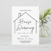 Bewerkbare House Warming Uitnodiging, House Warmin Kaart (Staand voorkant)