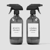 Bewerkbare Huishoudelijke Schoonmaaklabels Set van Sticker