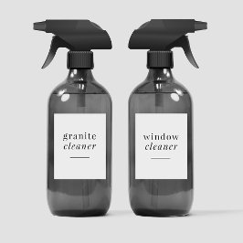 Bewerkbare Huishoudelijke Schoonmaaklabels Set van Sticker