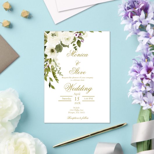 Bewerkbare huwelijksuitnodiging sjabloon (Insitu (Huwelijk))