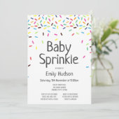 Bewerkbare ijs baby sprinkle uitnodiging (Staand voorkant)