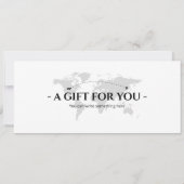 Bewerkbare IJsland Boarding Pass Vliegticket Kaart (Achterkant)