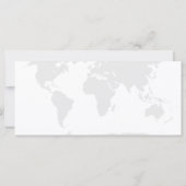 Bewerkbare IJsland Boarding Plane Ticket Sjabloon (Achterkant)