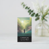 Bewerkbare illustratie Kunstmatige QR-code Visitekaartje (Staand voorkant)