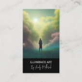 Bewerkbare illustratie Kunstmatige QR-code Visitekaartje (Voorkant)