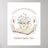 Bewerkbare illustratie van bloemen van de soort Ec Poster (Voorkant)