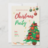 Bewerkbare Illustratieve Kerstmis Mooie Vormgeving Feestdagenkaart (Voorkant)