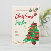 Bewerkbare Illustratieve Kerstmis Mooie Vormgeving Feestdagenkaart (Staand voorkant)