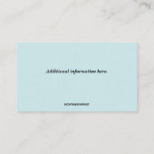 Bewerkbare in-home verpleegkundige services visitekaartje (Achterkant)