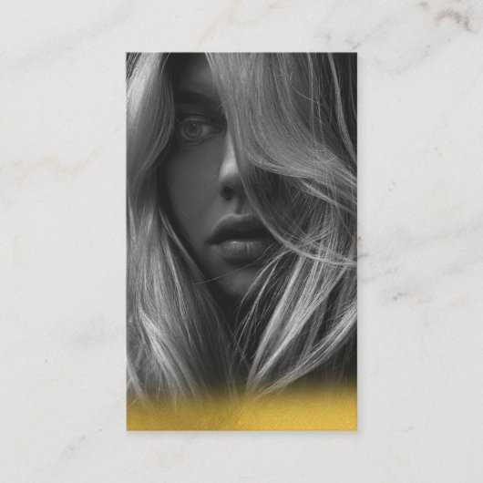 Bewerkbare Influencer Content Creator Gold Visitekaartje (Voorkant)