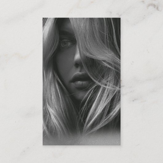 Bewerkbare Influencer Content Creator Silver Visitekaartje (Voorkant)