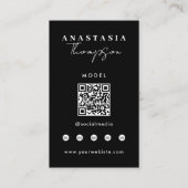 Bewerkbare Influencer Content Creator Social Media Visitekaartje (Achterkant)