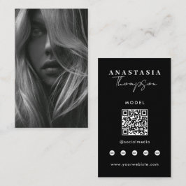 Bewerkbare Influencer Content Creator Social Media Visitekaartje