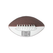 Bewerkbare Initialen voor Koppels | Wit & Grijs American Football (Voorkant)