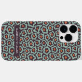 Bewerkbare inscriptie Bloemen Minimalistisch Case- Case-Mate iPhone Case (Achterkant (horizontaal))