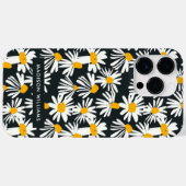 Bewerkbare inscriptie Bloemen Minimalistisch Case- Case-Mate iPhone Case (Achterkant (horizontaal))