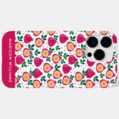 Bewerkbare inscriptie Minimalistisch Case-Mate iPhone Case (Achterkant (horizontaal))