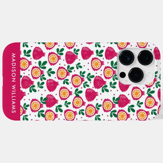Bewerkbare inscriptie Minimalistisch Case-Mate iPhone Case (Achterkant (horizontaal))