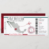 Bewerkbare instapkaart Opslaan datum (Voorkant / Achterkant)