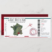 Bewerkbare instapkaart Opslaan datum (Voorkant / Achterkant)