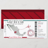 Bewerkbare instapkaart Save the Date (Voorkant / Achterkant)
