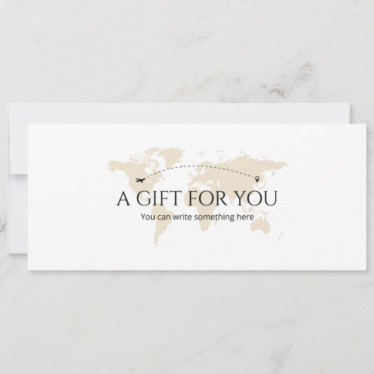 Bewerkbare instapkaart voor vliegtuigen in Guatema Kaart (Achterkant)