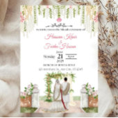 Bewerkbare islamitische Nikkah uitnodiging sjabloo