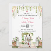 Bewerkbare Islamitische Nikkah Uitnodiging Sjabloo (Voorkant)