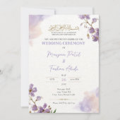 Bewerkbare Islamitische Nikkah uitnodiging sjabloo (Voorkant)