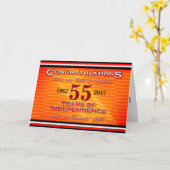 (bewerkbare jaren) Gelukkige Verjaardag T&T Onafha Kaart (Gele Bloem)