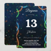 bewerkbare jongen verjaardag kaart (Voorkant / Achterkant)