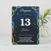 bewerkbare jongen verjaardag kaart (Staand voorkant)