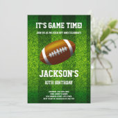 Bewerkbare Jongens Outdoor Sports Party Uitnodigen Kaart (Staand voorkant)