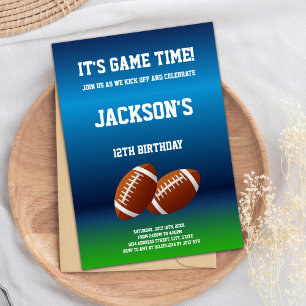 Bewerkbare Jongens Spel Dag Sportfeest Uitnodigen Kaart