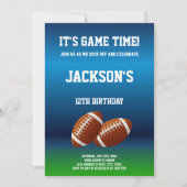 Bewerkbare Jongens Spel Dag Sportfeest Uitnodigen Kaart (Voorkant)