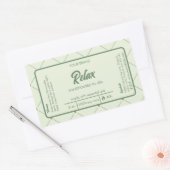 Bewerkbare kaars draaien rond het label in Retro G (Envelop)