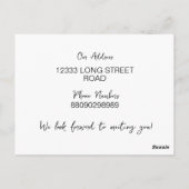 Bewerkbare Kaart "We zijn nieuw in de buurt" (Achterkant)