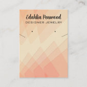 Bewerkbare Kaarten voor Sieradenhouder van Oranje  Visitekaartje (Voorkant)