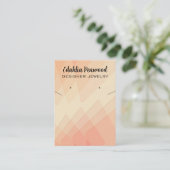 Bewerkbare Kaarten voor Sieradenhouder van Oranje  Visitekaartje (Staand voorkant)