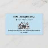 Bewerkbare kanaalreinigingsservices visitekaartje (Voorkant)