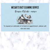 Bewerkbare kanaalreinigingsservices visitekaartje
