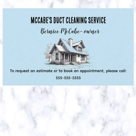 Bewerkbare kanaalreinigingsservices visitekaartje